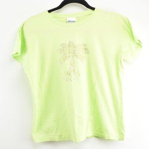 Island Expressions Belize Neon Green T Shirt Large